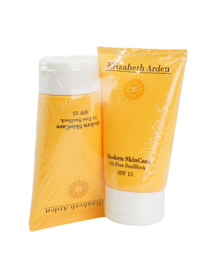 Elizabeth Arden Modern Skincare Oil Free Sunblock SPF 15 4.2 OZ Set of 2