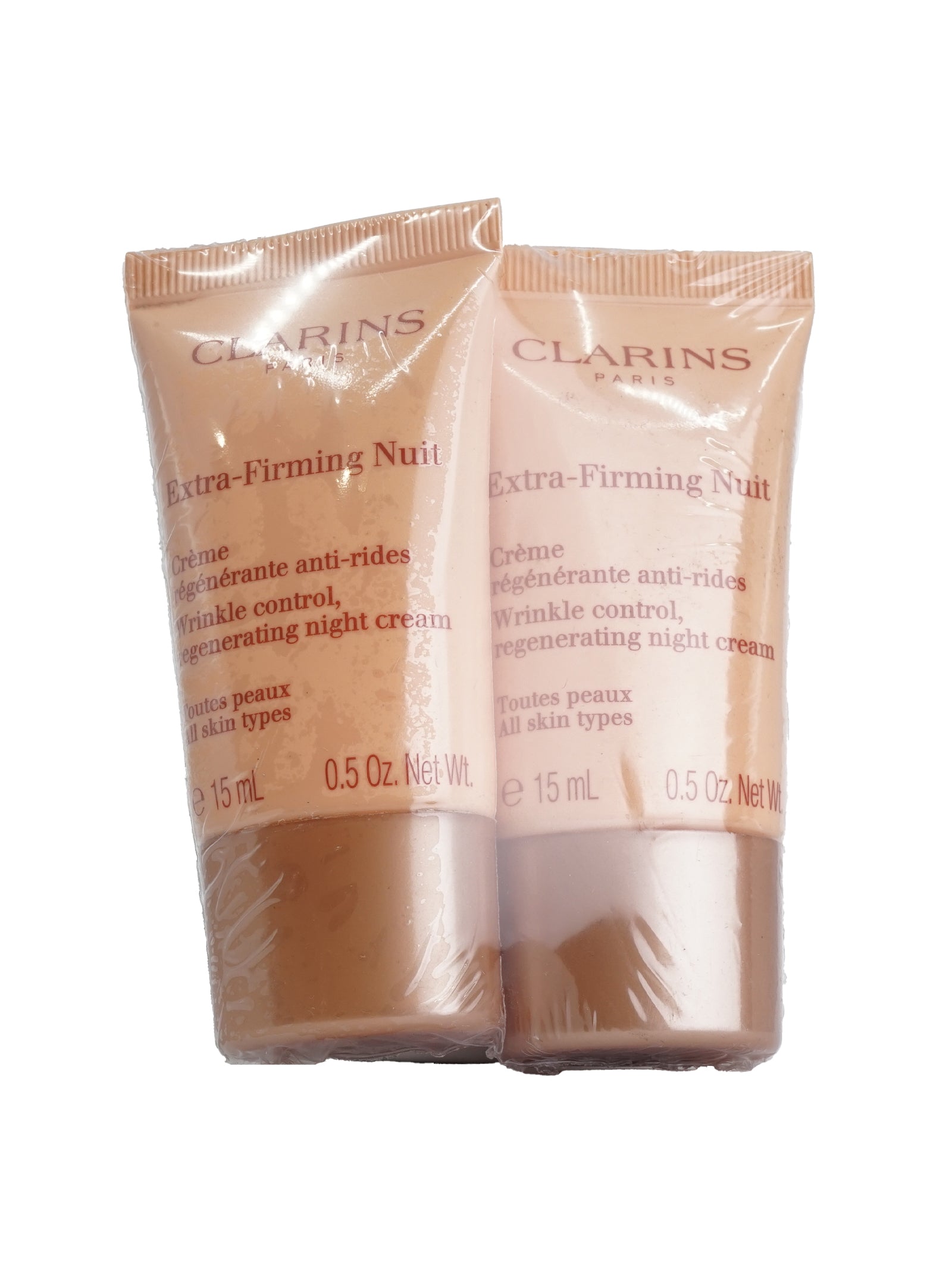 Clarins Extra Firming Night Cream All Skin Types 0.5 OZ Set of 2