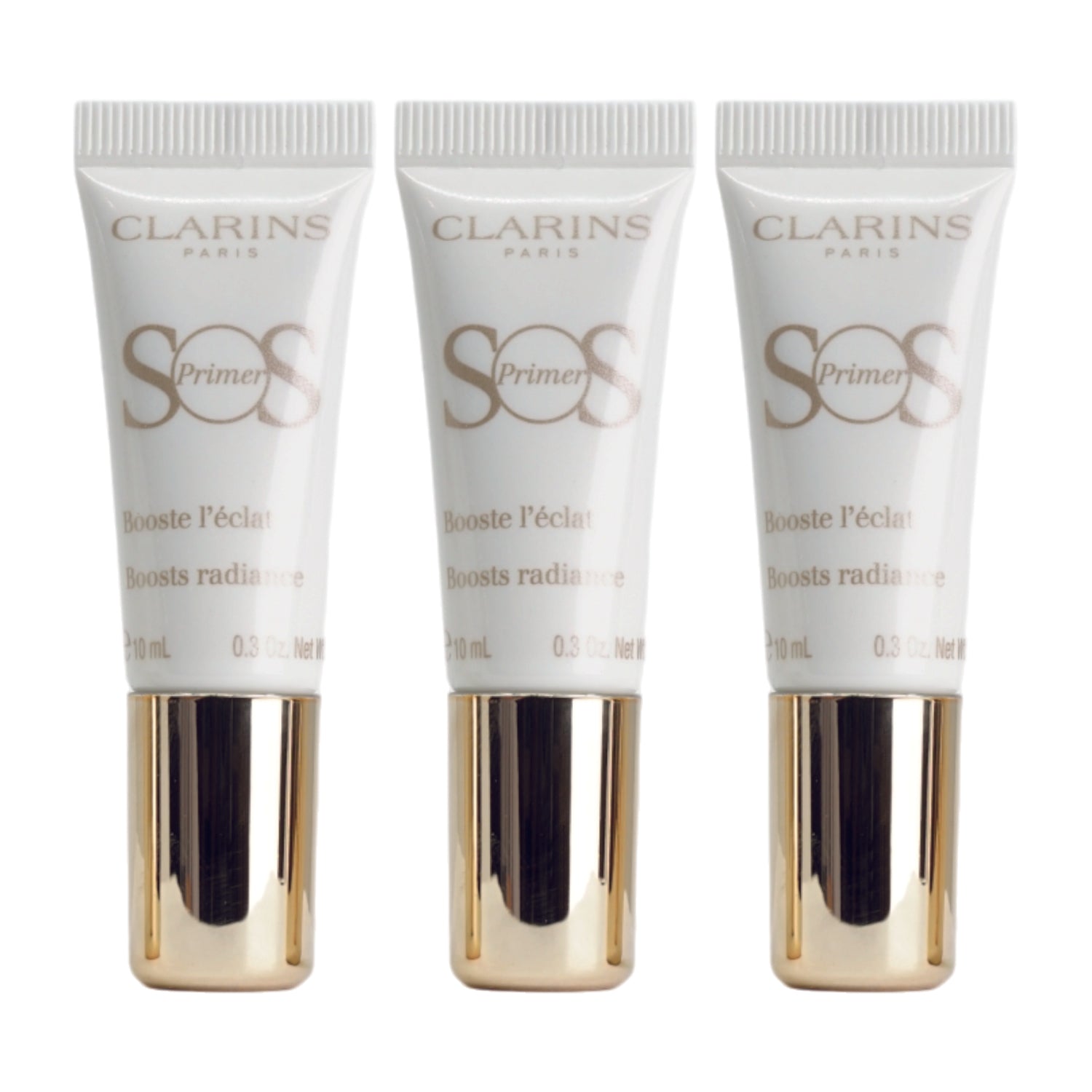 Clarins SOS Primer 00 Universal Light All Skin Types 0.3 OZ Set of 3