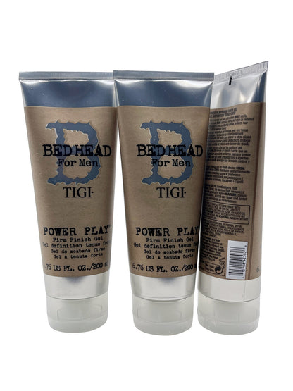 TIGI BedHead for Men Power Play Firm Finish Gel 6.76 OZ Set of 3