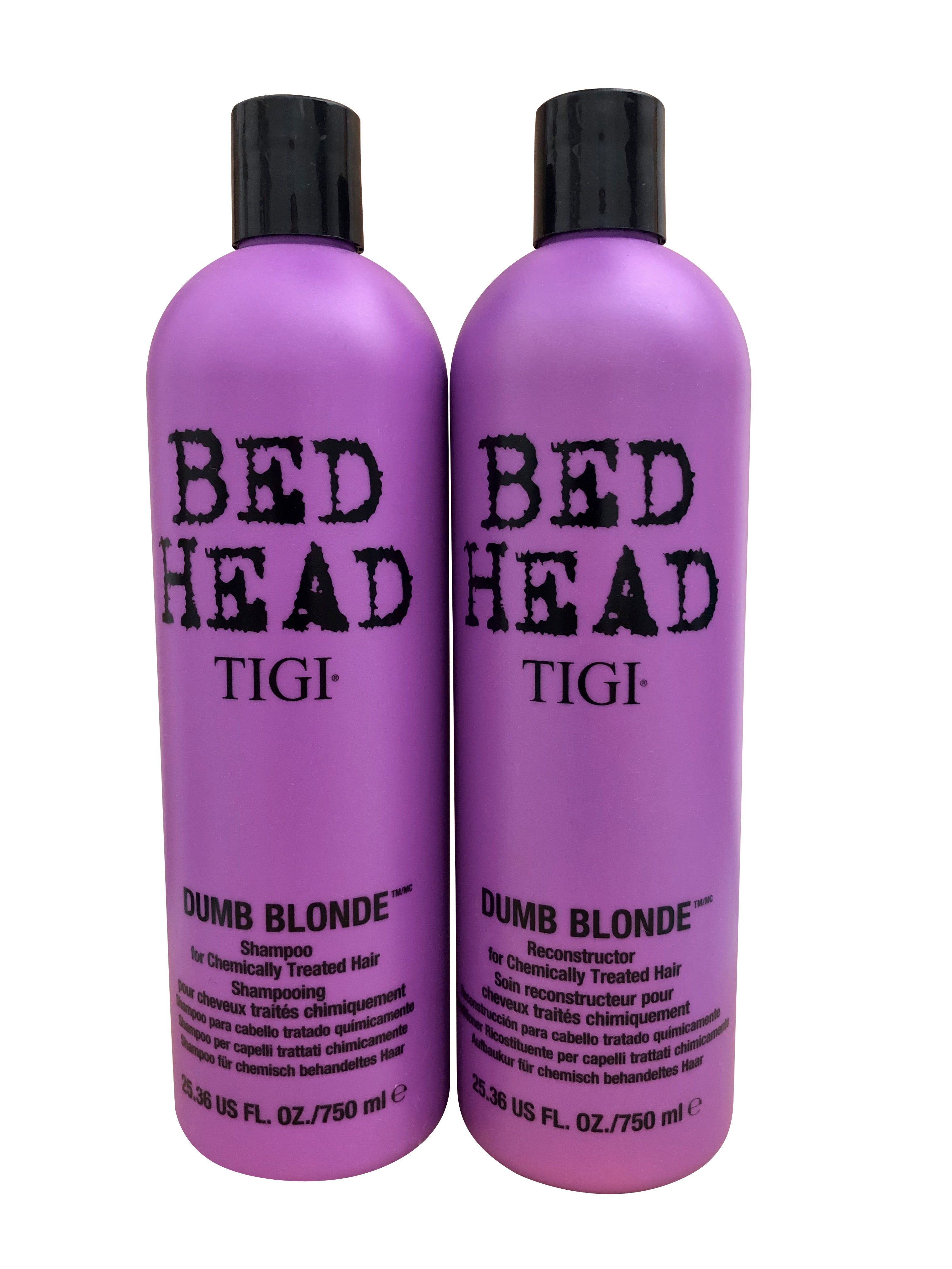 Tigi Bed Head Dumb Blonde Duo Shampoo & Reconstructor 25.36 OZ Each