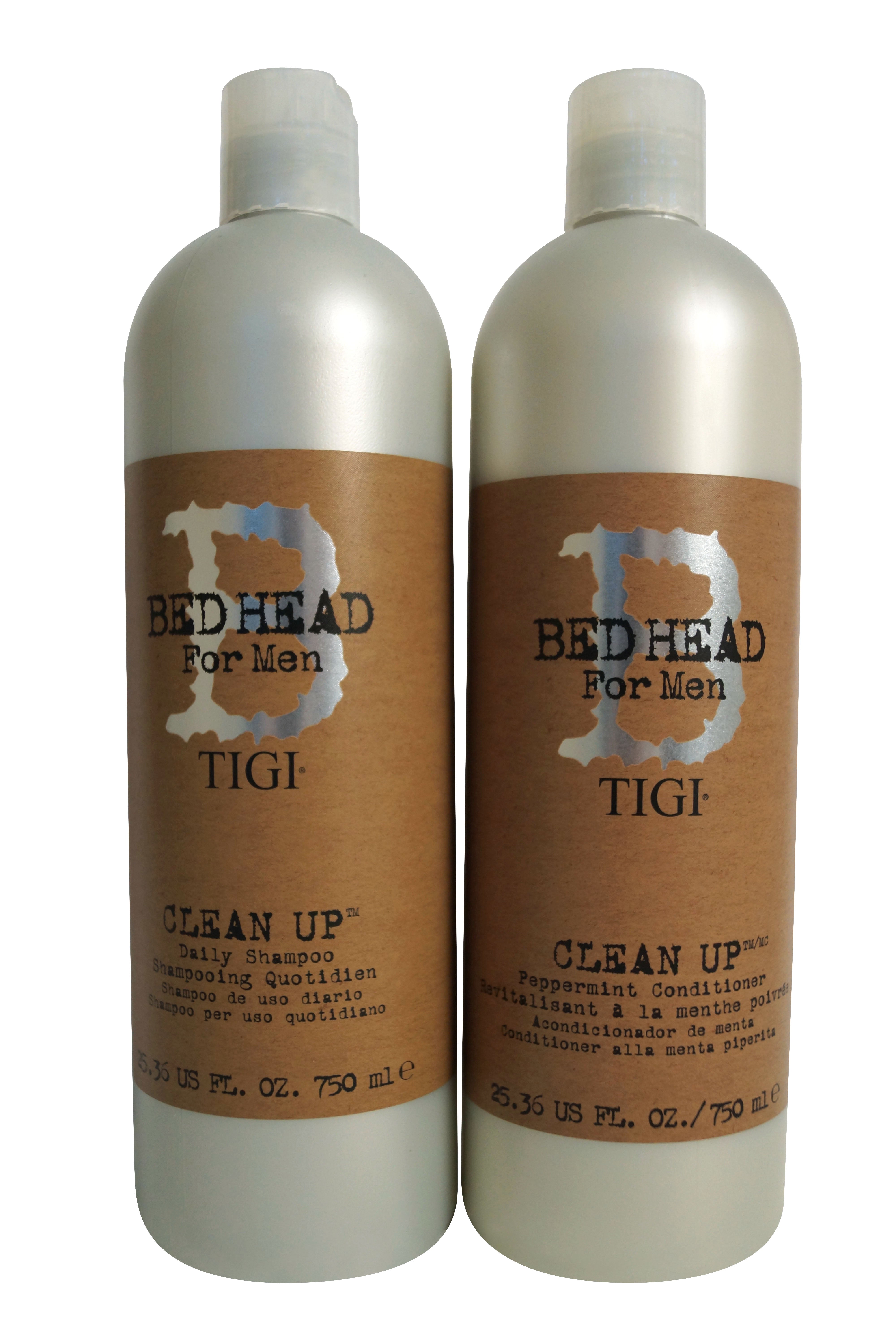 TIGI Bed Head for Men Clean Up Shampoo & Conditioner Set 25.36 OZ each