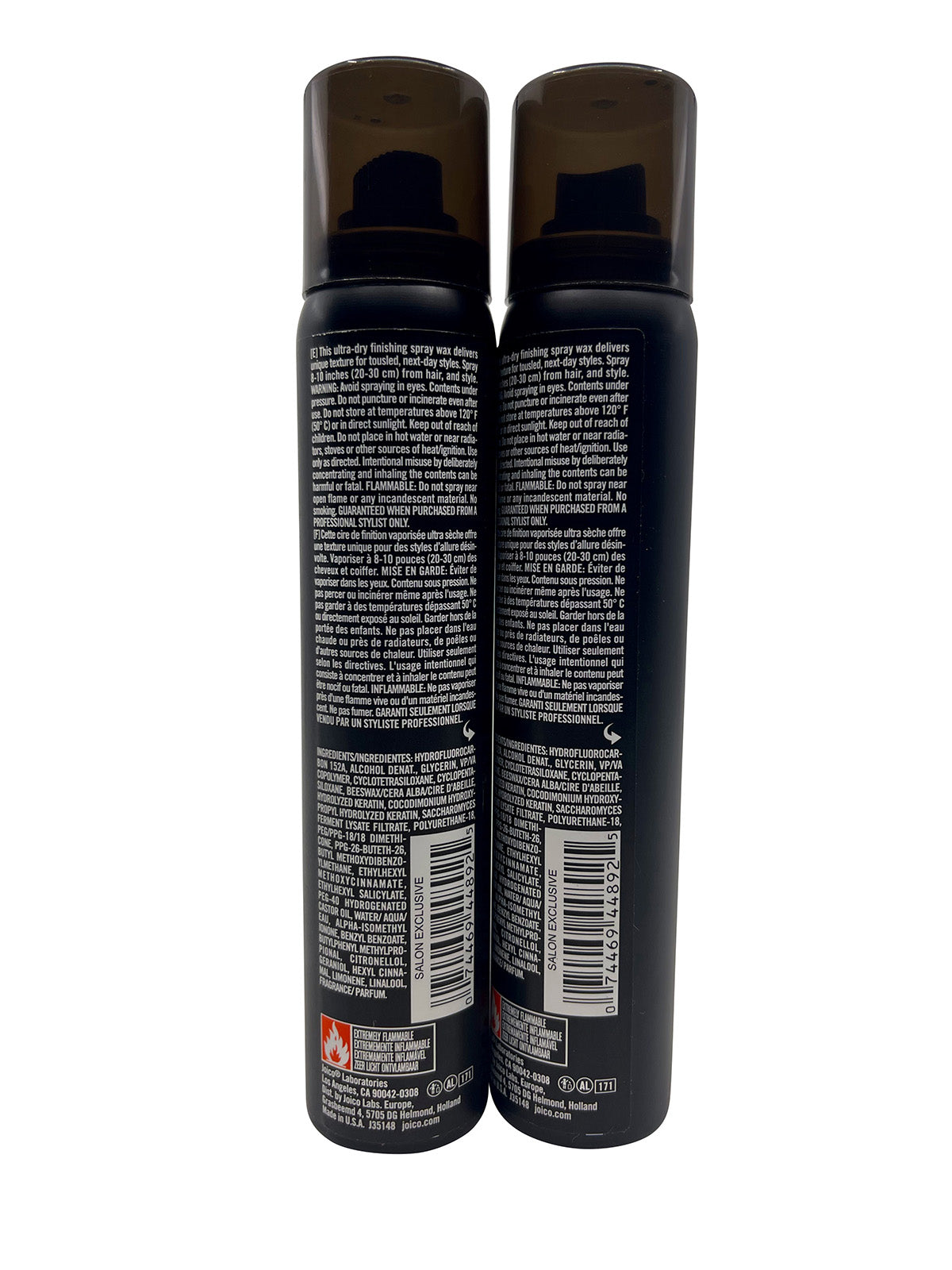 Joico Design Collection Dry Spray Wax Medium Hold Soft Shine 3.7 OZ Set of 2