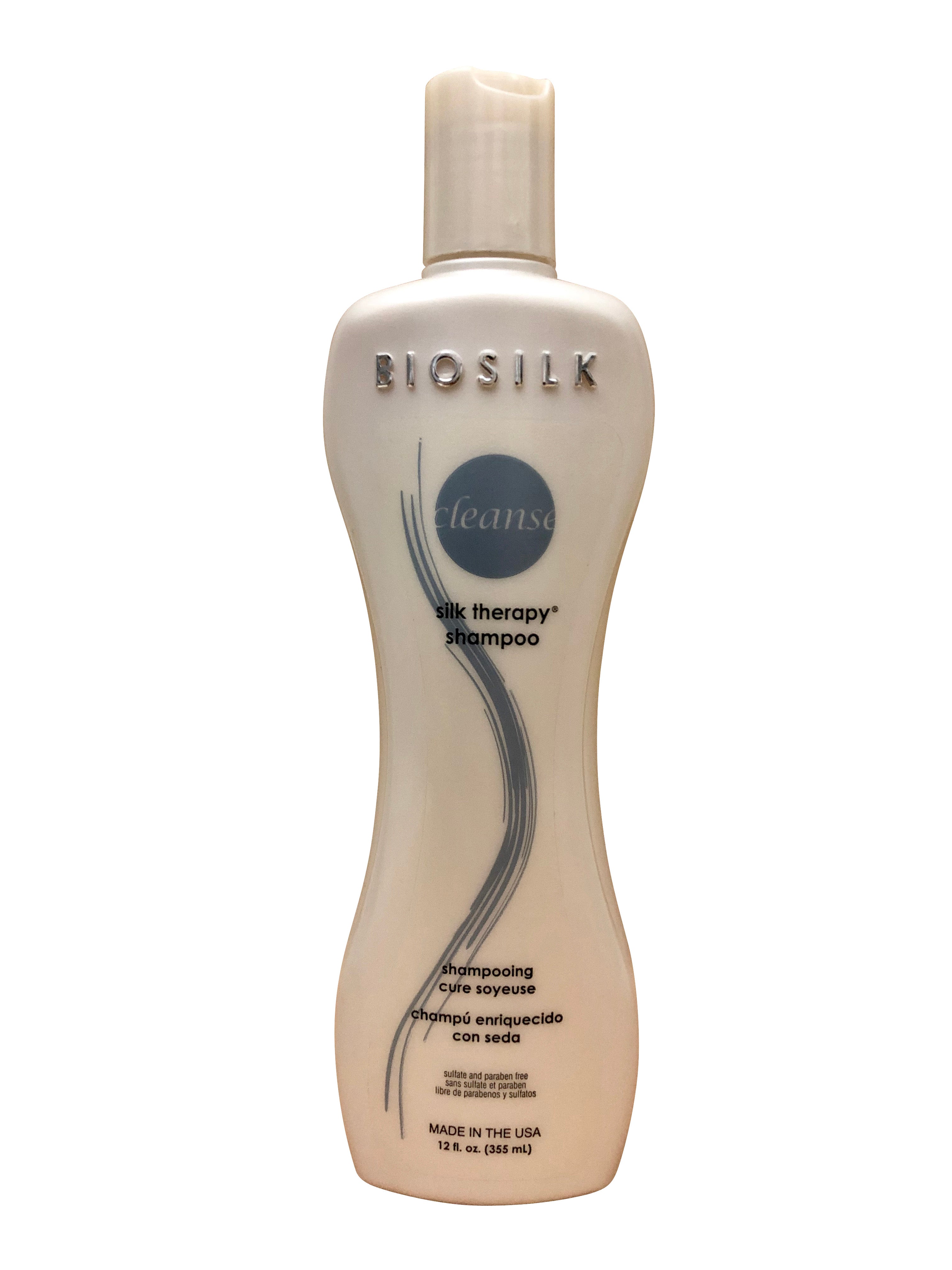 Biosilk Silk Therapy Shampoo All Hair Types Sulfate & Paraben Free 12 OZ