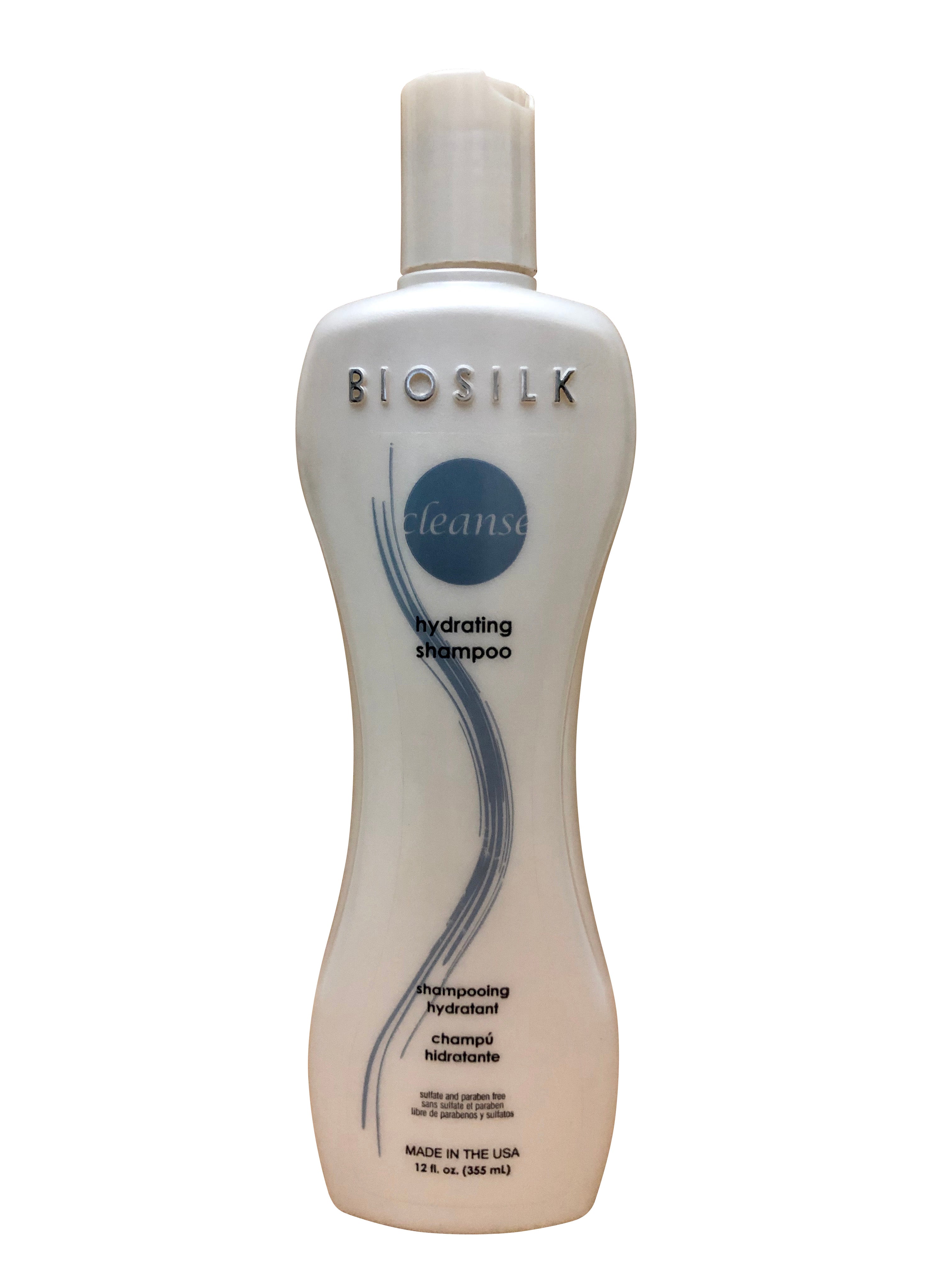 Biosilk Hydrating Shampoo All Hair Types Sulfate & Paraben Free 12 OZ