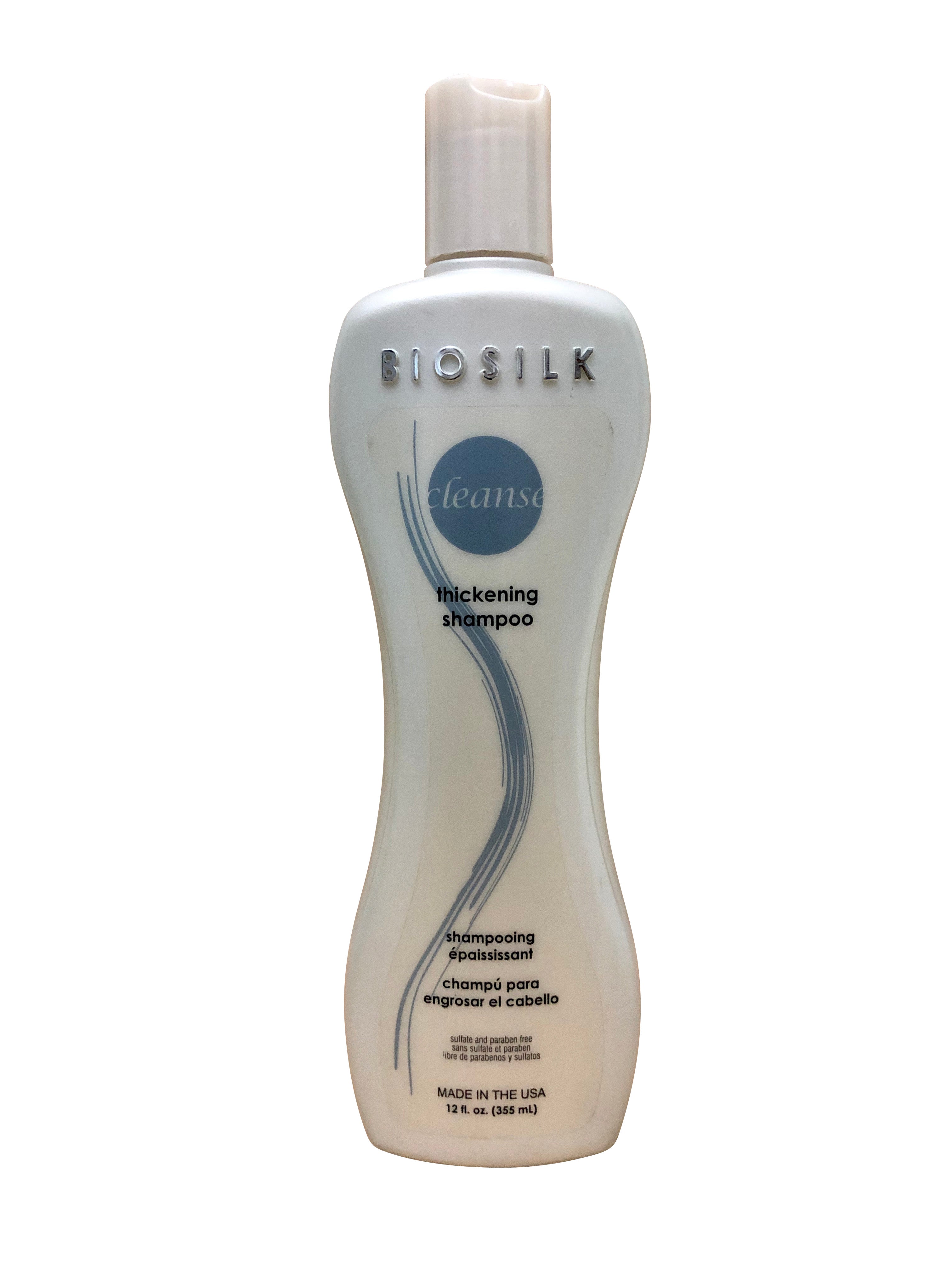 Biosilk Thickening Shampoo Fine & Limp Hair Sulfate & Paraben Free 12 OZ