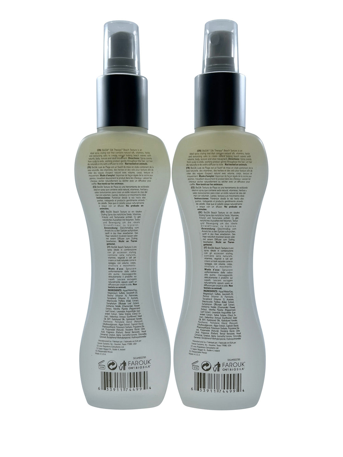 Biosilk Silk Therapy Beach Texture Spray 5.64 OZ Set of 2