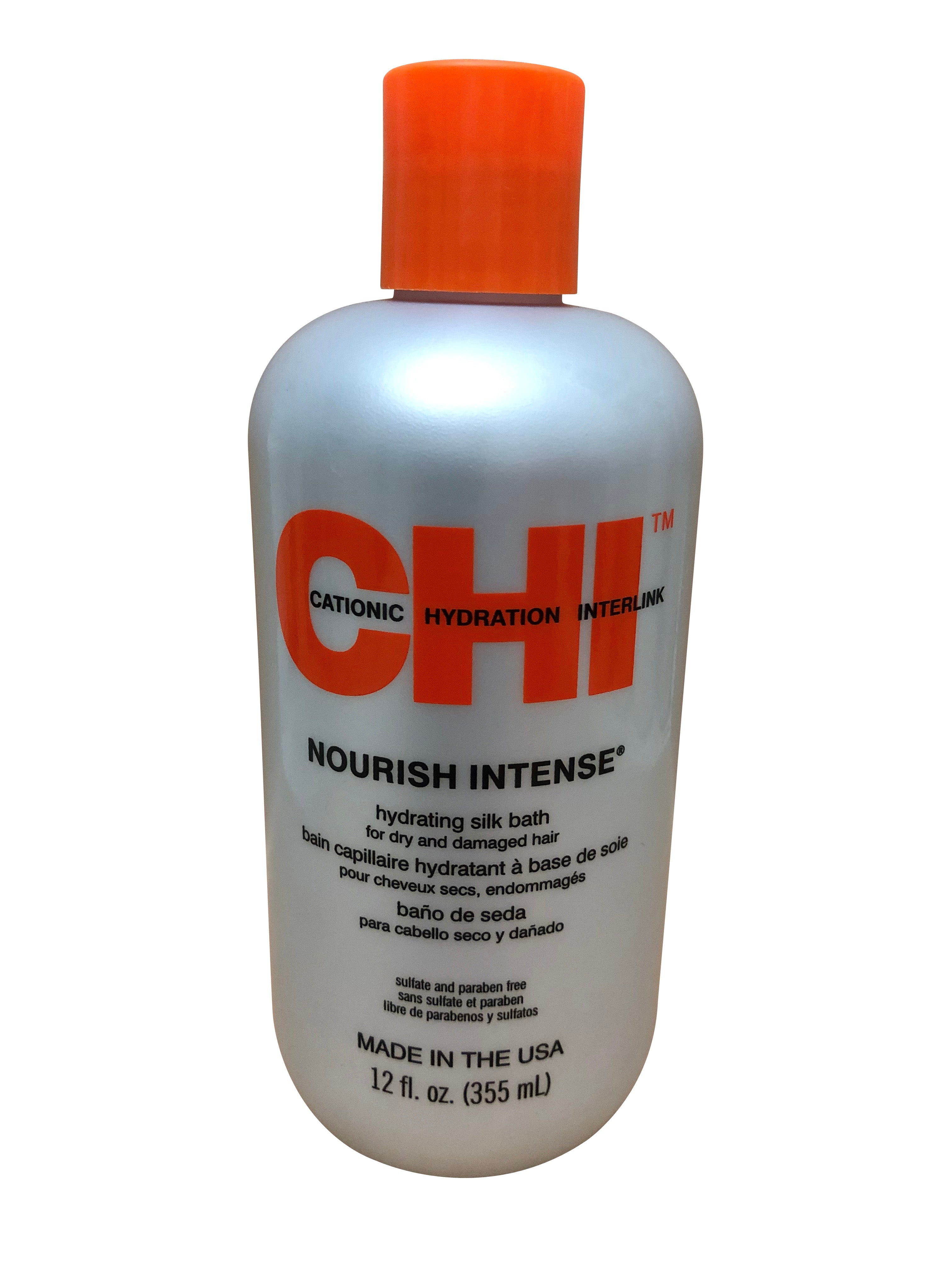 CHI Nourish Intense Hydrating Bath Dry Damaged Hair Sulfate Paraben Free 12 OZ