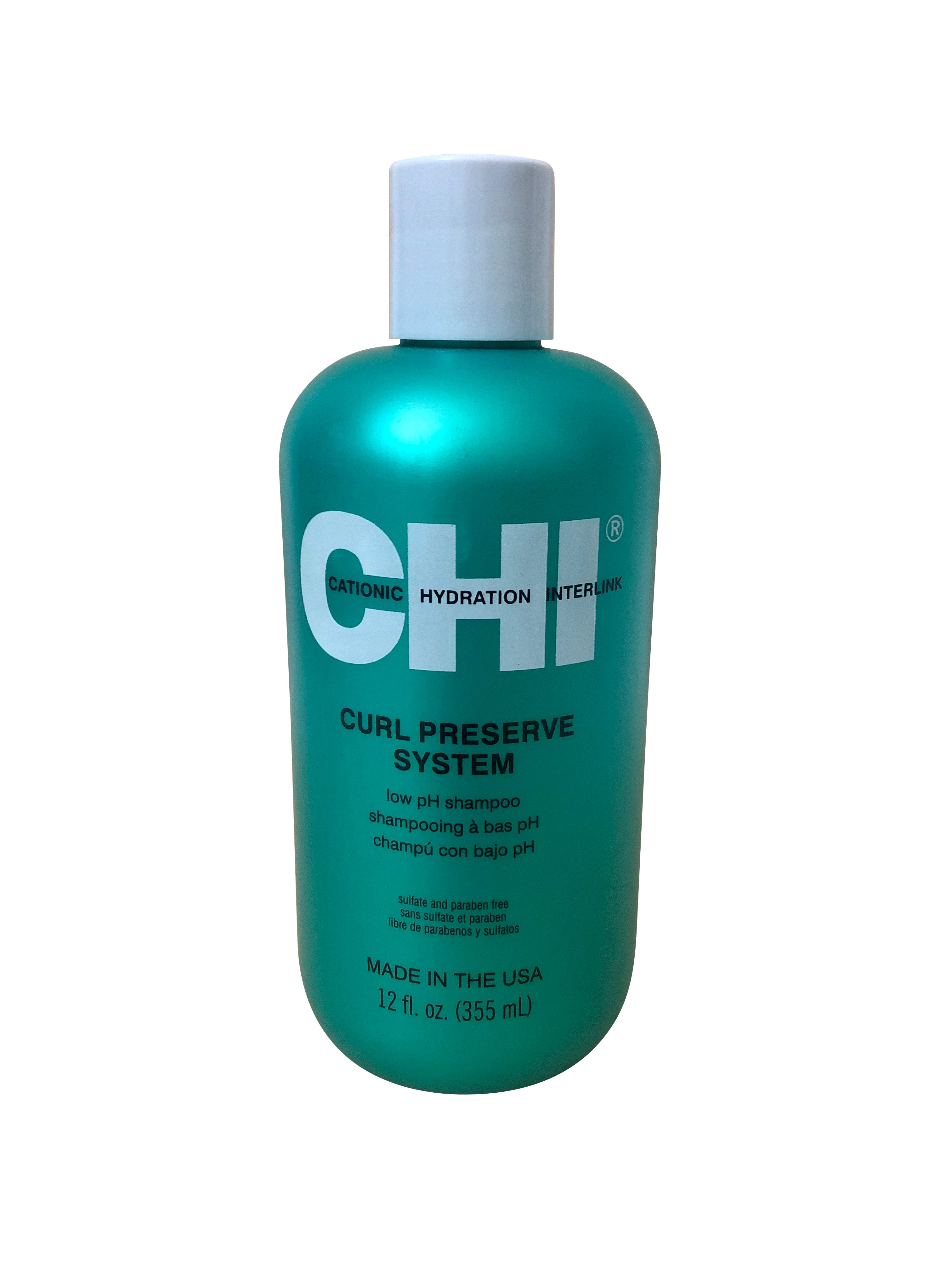 CHI Curl Preserve System Low PH Shampoo 12 OZ