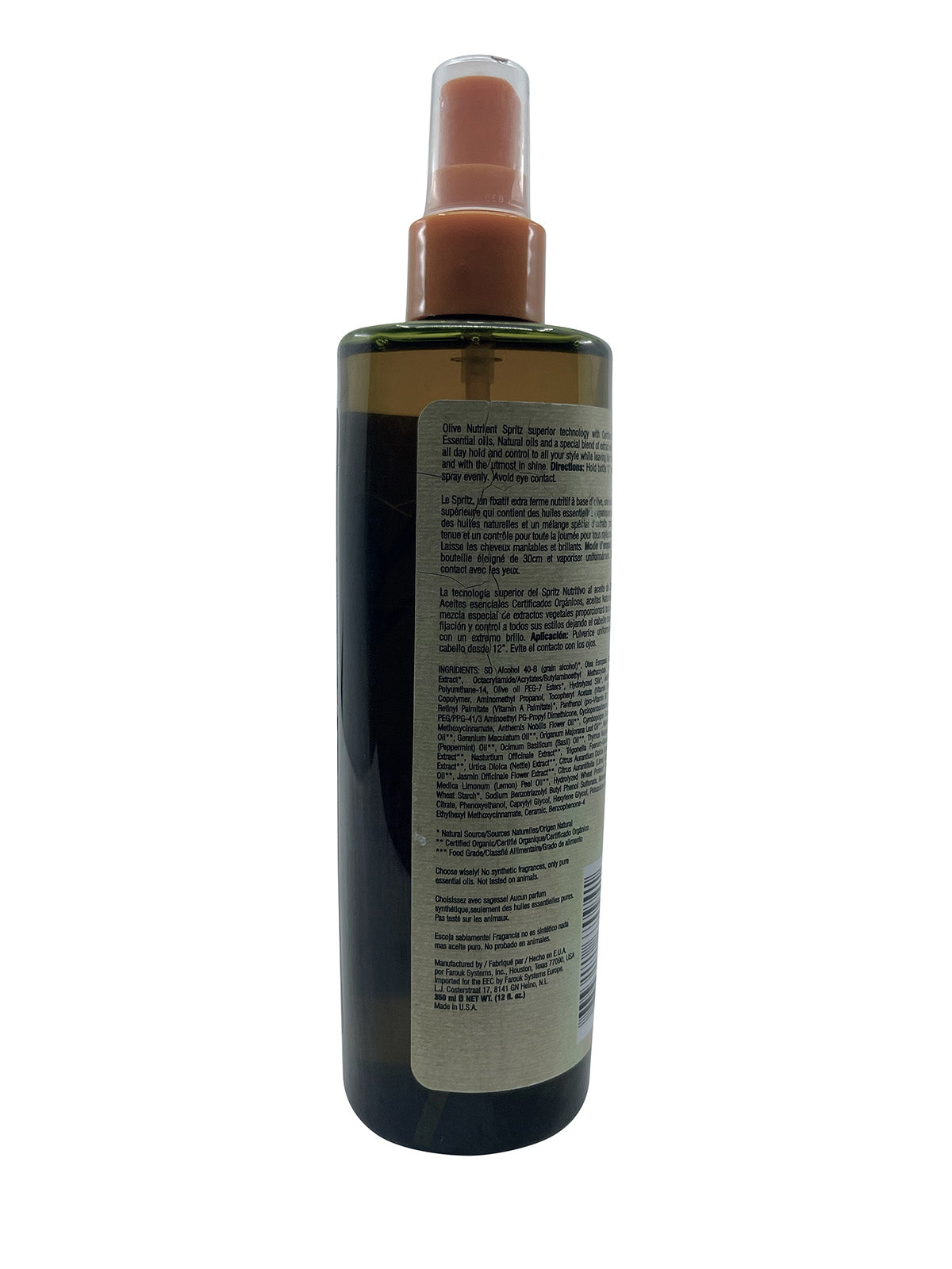 CHI Organics Olive Nutrient Therapy Spritz 12 OZ