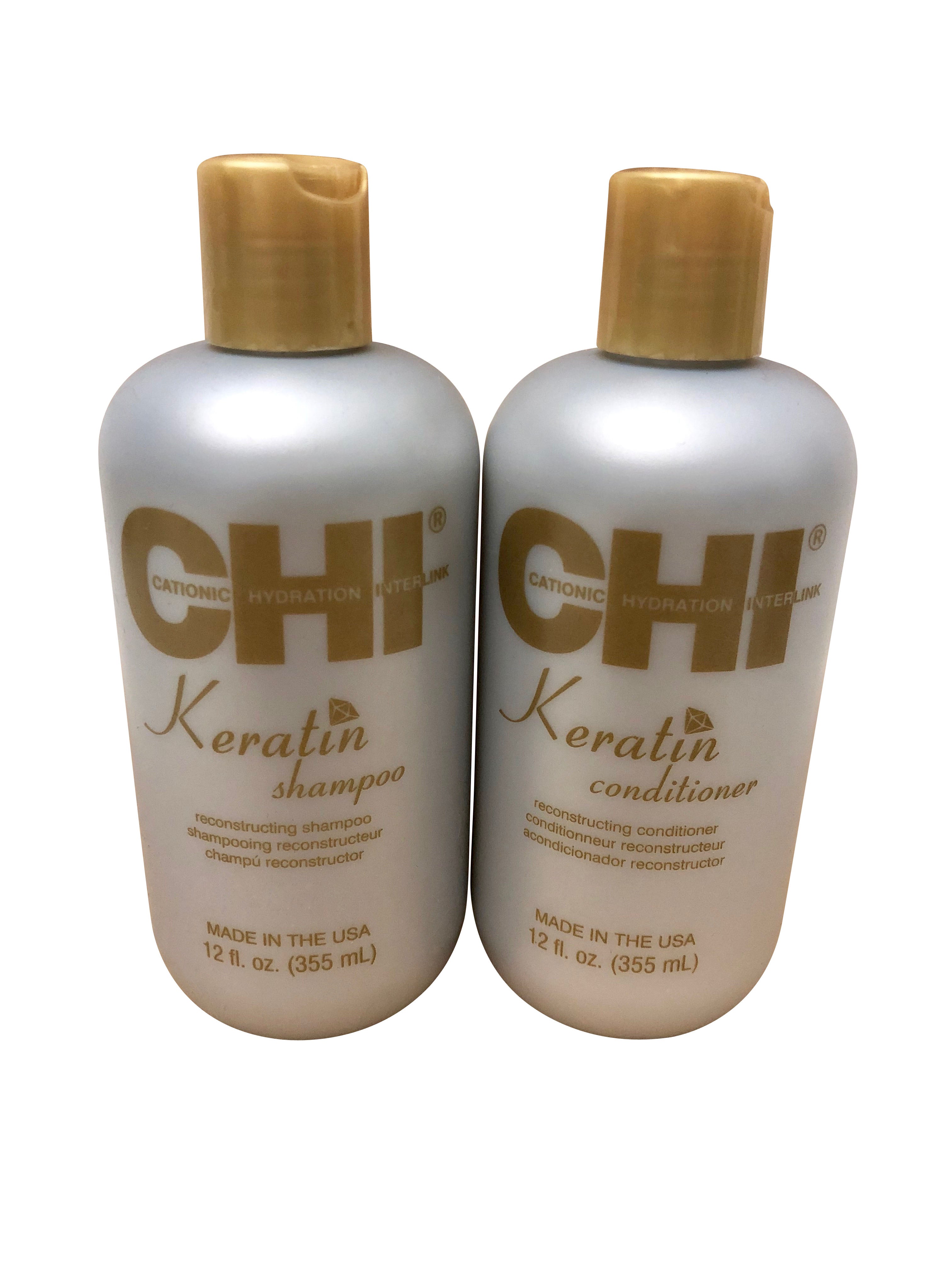 CHI Keratin Shampoo & Conditioner Set 12 OZ Each