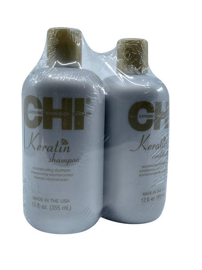 CHI Keratin Shampoo & Conditioner Set 12 OZ Each