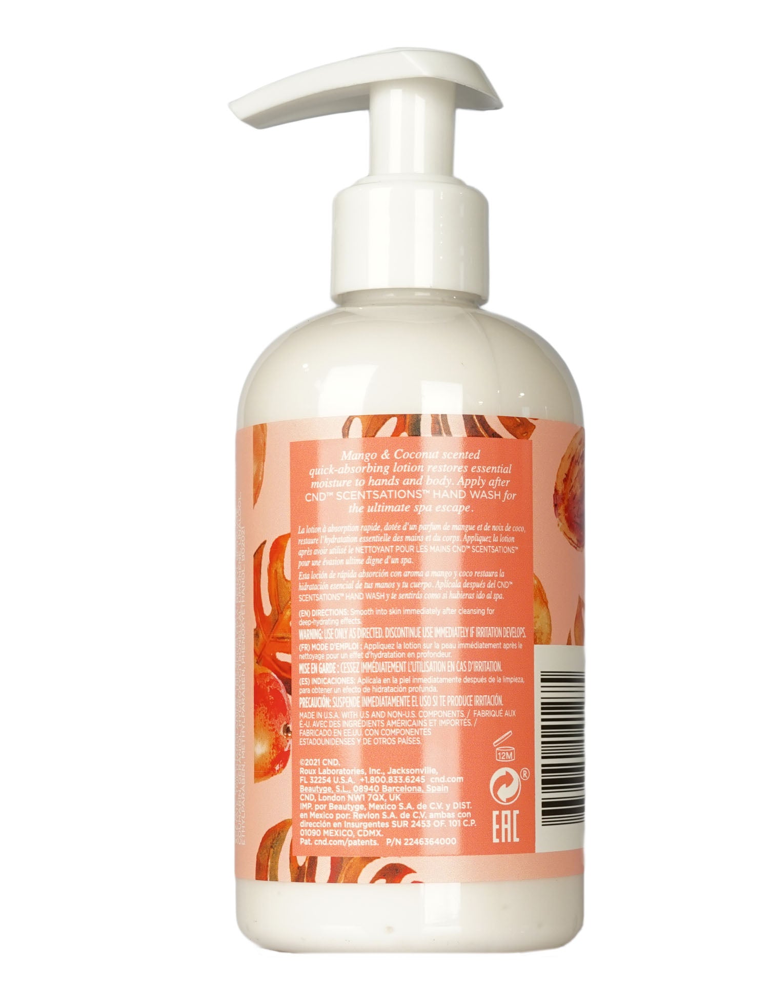 CND Scentsations Hand & Body Lotion Mango & Coconut Scented 8.3 OZ