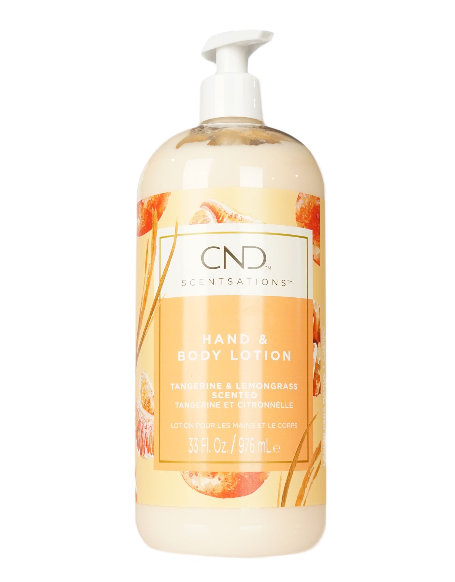 CND Scentsations Hand & Body Lotion Tangerine & Lemongrass Scented 33 OZ