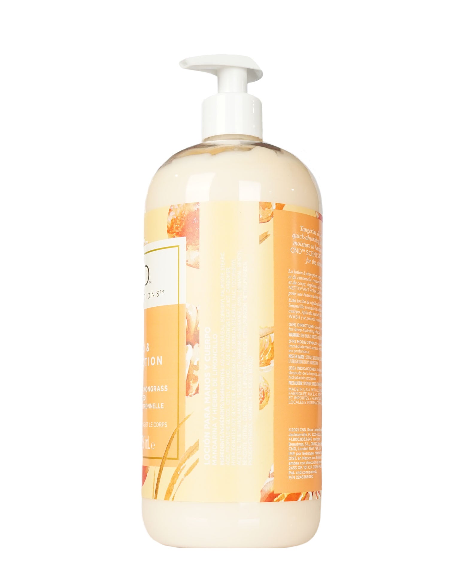 CND Scentsations Hand & Body Lotion Tangerine & Lemongrass Scented 33 OZ