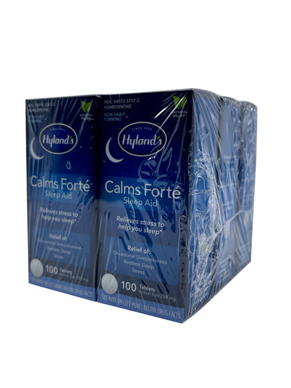 Hylands Calms Forte Sleep Aid 100 Tablets Set of 6