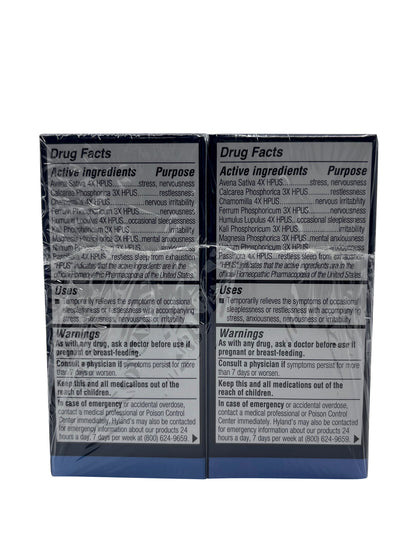 Hylands Calms Forte Sleep Aid 100 Tablets Set of 6