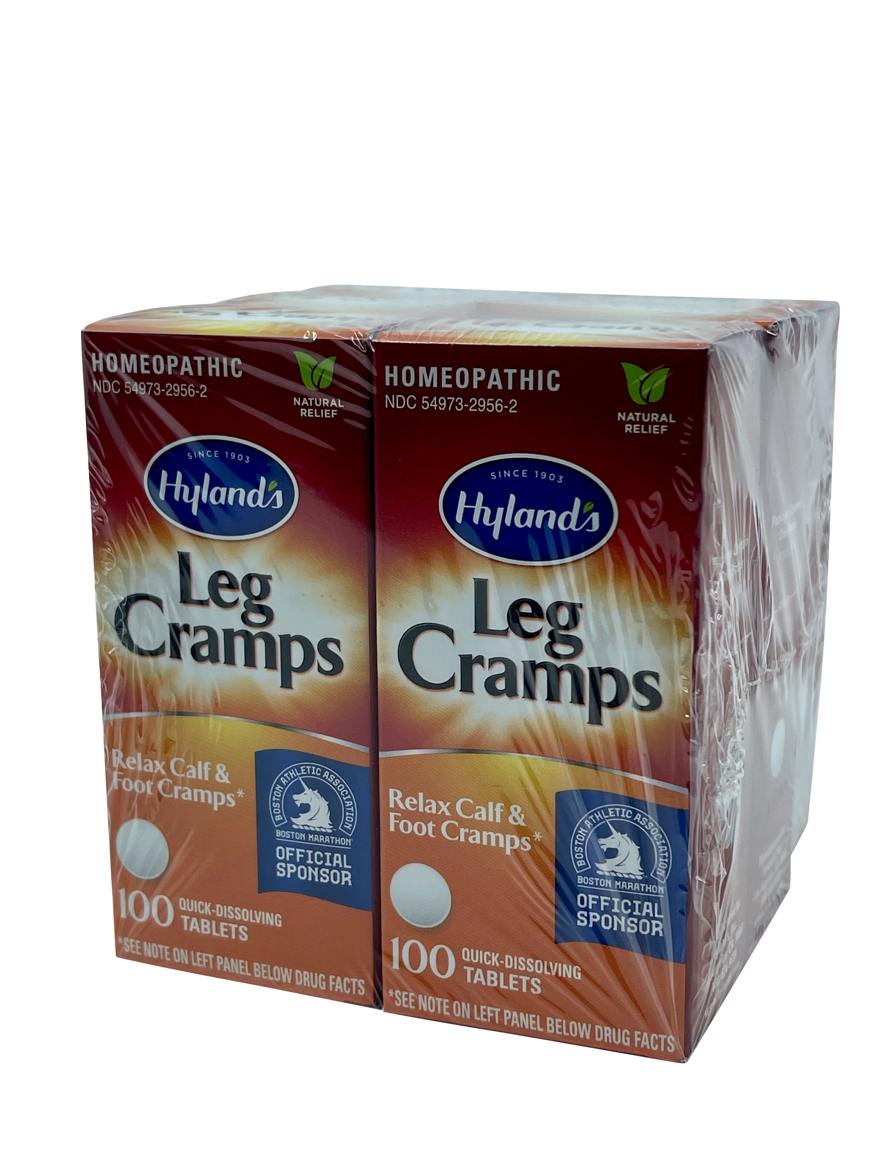 Hylands Leg Cramps Relax Calf, Foot Cramps 100 Quick Dissolving  Tabs Set of 6