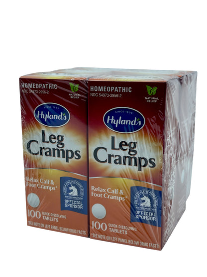 Hylands Leg Cramps Relax Calf, Foot Cramps 100 Quick Dissolving  Tabs Set of 6
