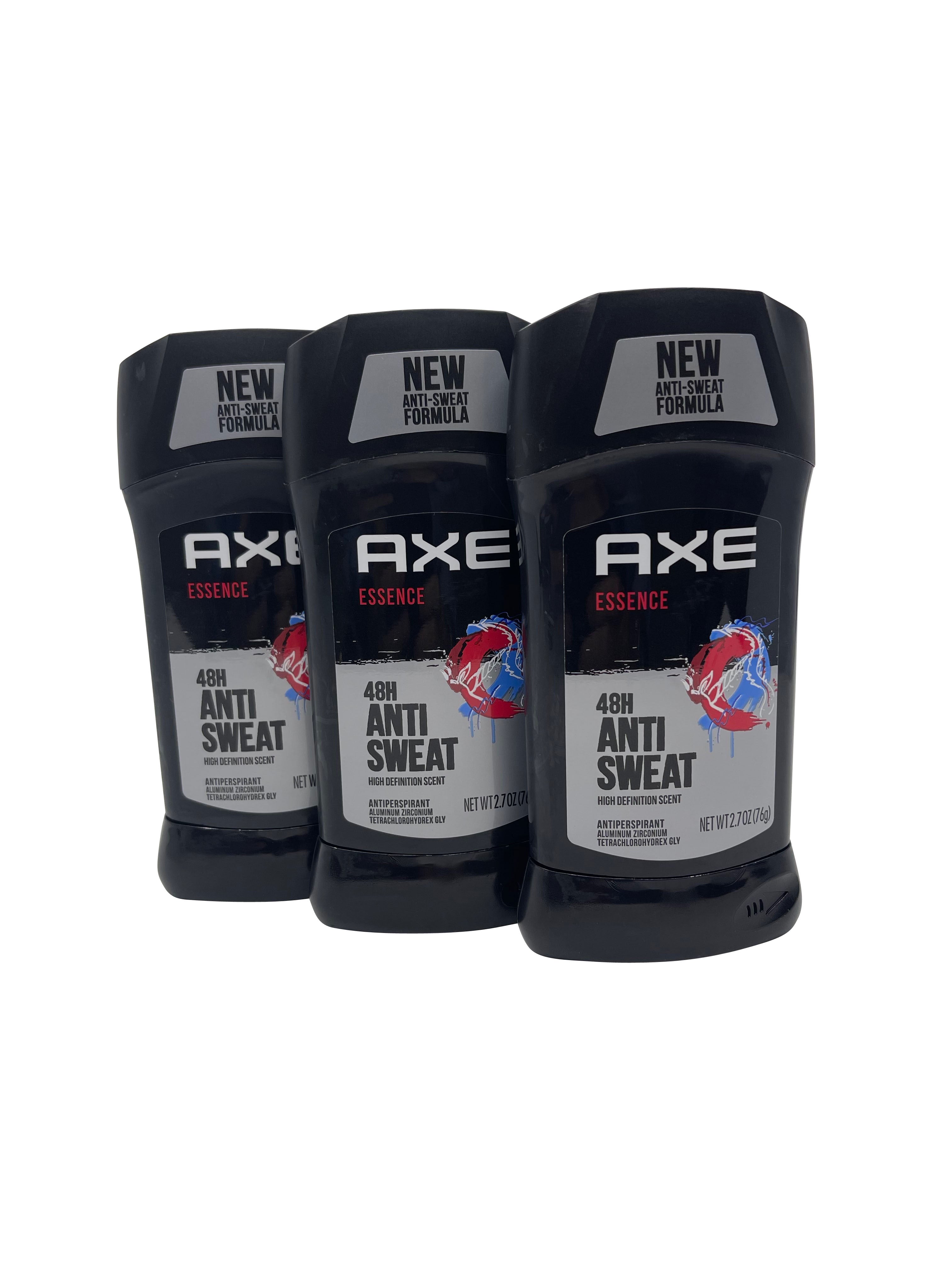 3 Pack AXE Antiperspirant Stick, Essence 2.7 Oz Each