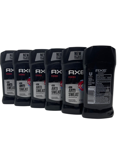 6 Pack AXE Antiperspirant Stick, Essence 2.7 Oz Each