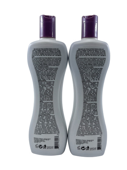 Biosilk Color Therapy Cool Blonde Shampoo 12 OZ Set of 2