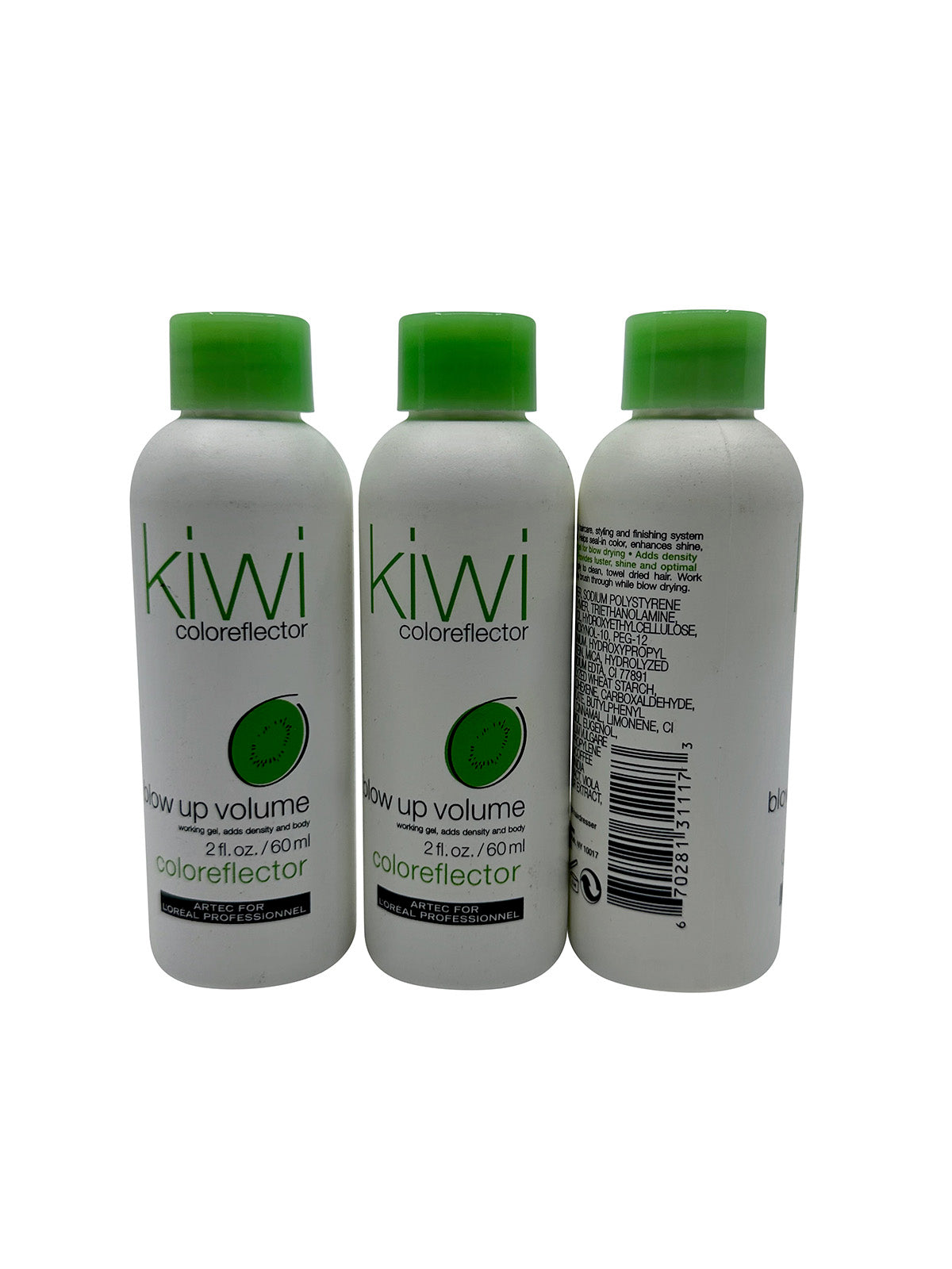 Artec Kiwi Coloreflector Blow Up Volume Working Gel Density & Volume 2 OZ Set of 3