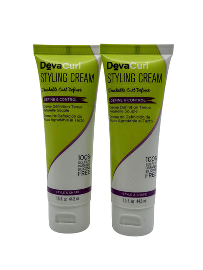 Deva Curl Styling Cream Define & Control 1.5 OZ Set of 2