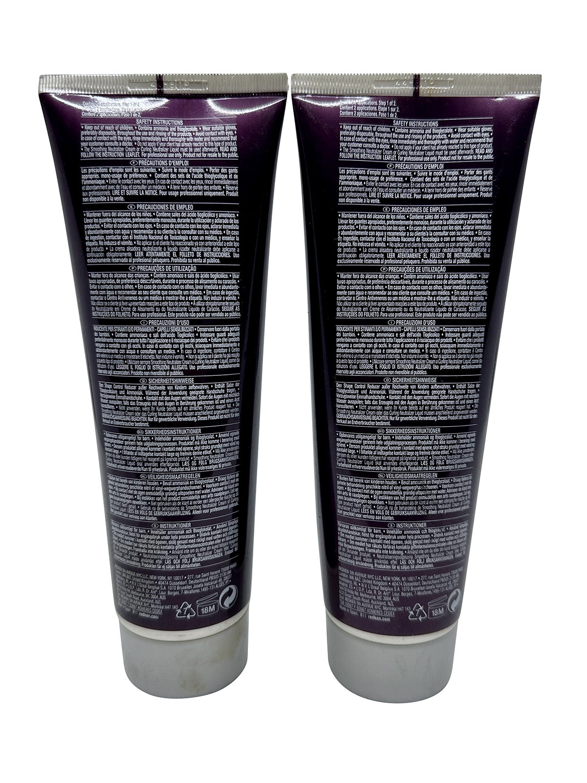 Redken Texture Shape Control Reducer Sensitized Hair 8.5 OZ Set of 2