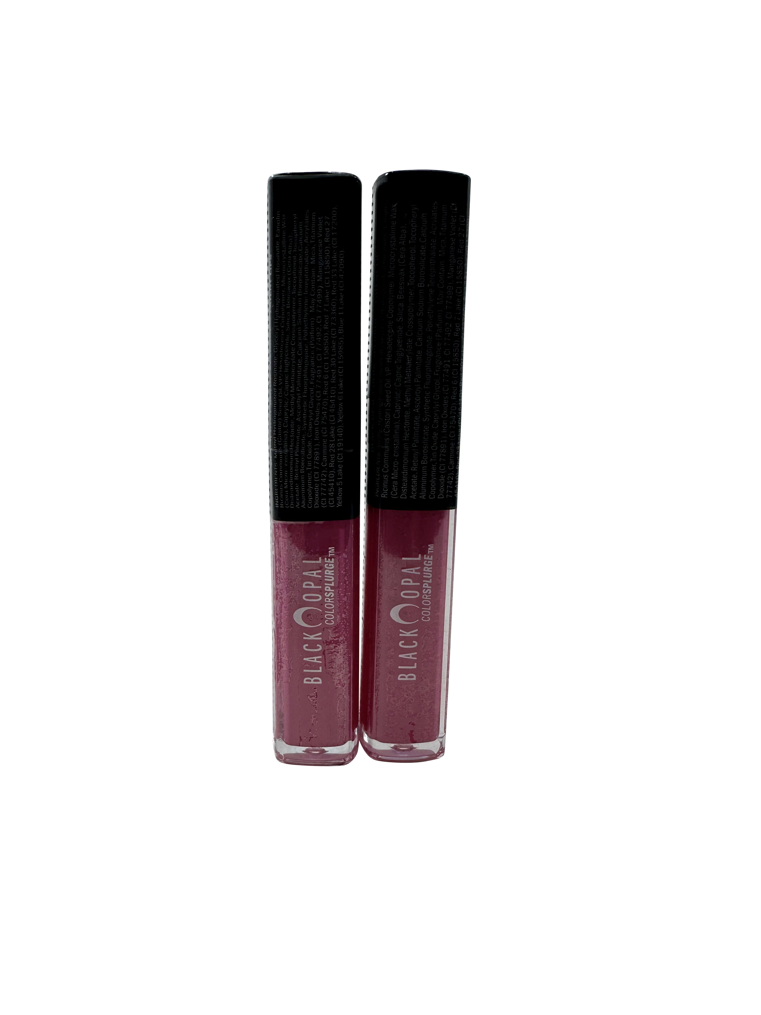 Black Opal Colorsplurge Patent Lips LJ5 Posh Lip Gloss 0.24 OZ Set of 2