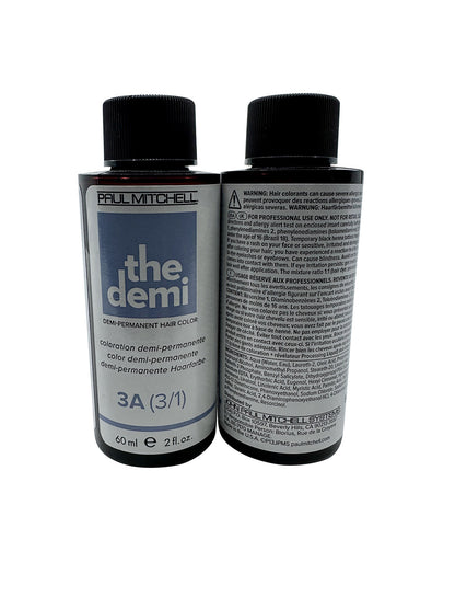 Paul Mitchell The Demi Demi Permanent Hair Color 3A 2 OZ Set of 2