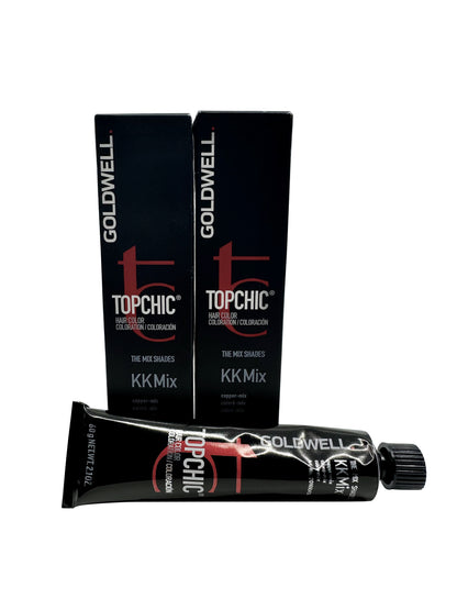 Goldwell Topchic Hair Color The Mix Shades KK Mix Copper Mix 2.1 OZ Set of 2