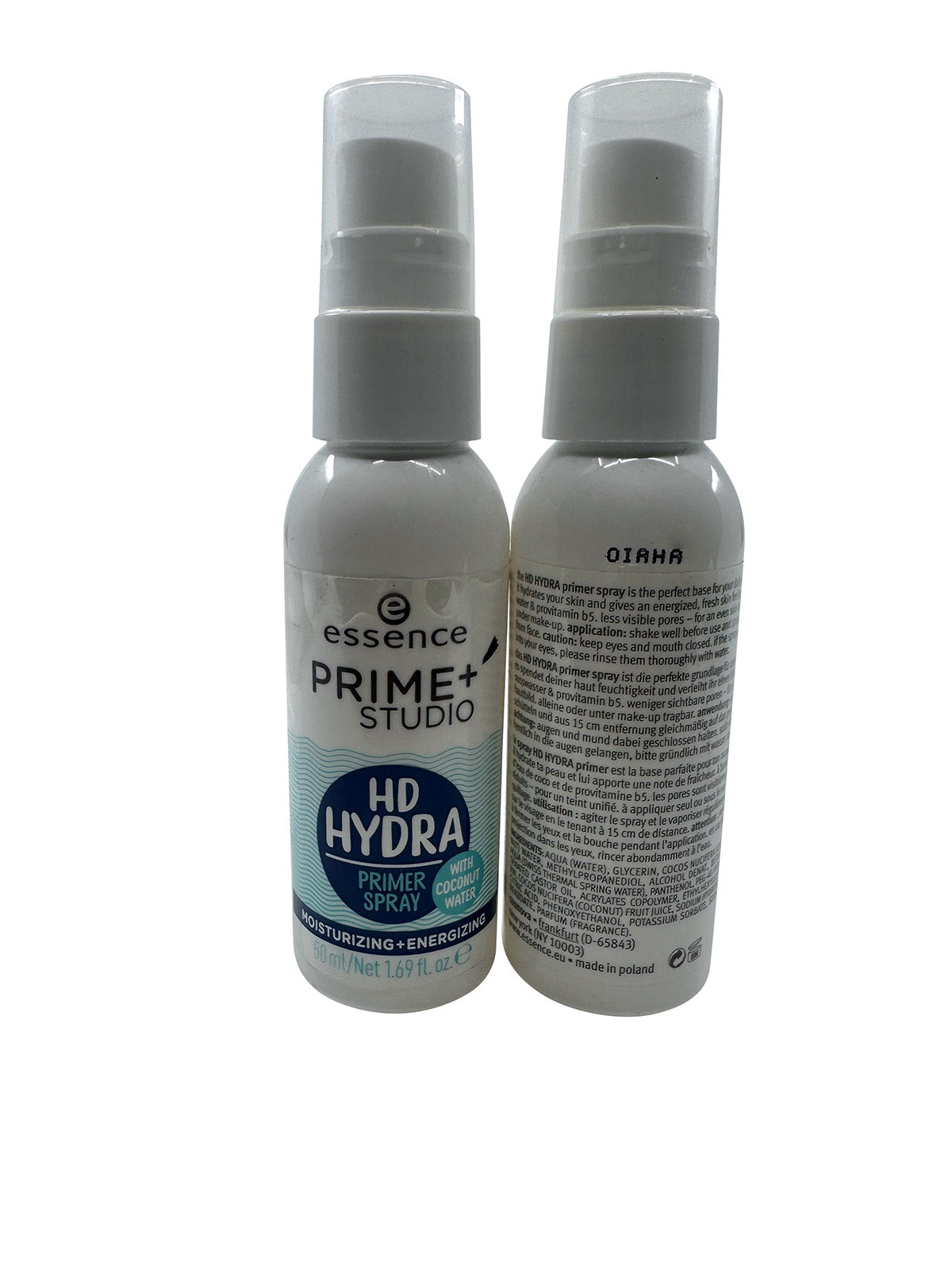 Essence Prime + Studio HD Hydra Primer Spray 1.69 OZ Set of 2