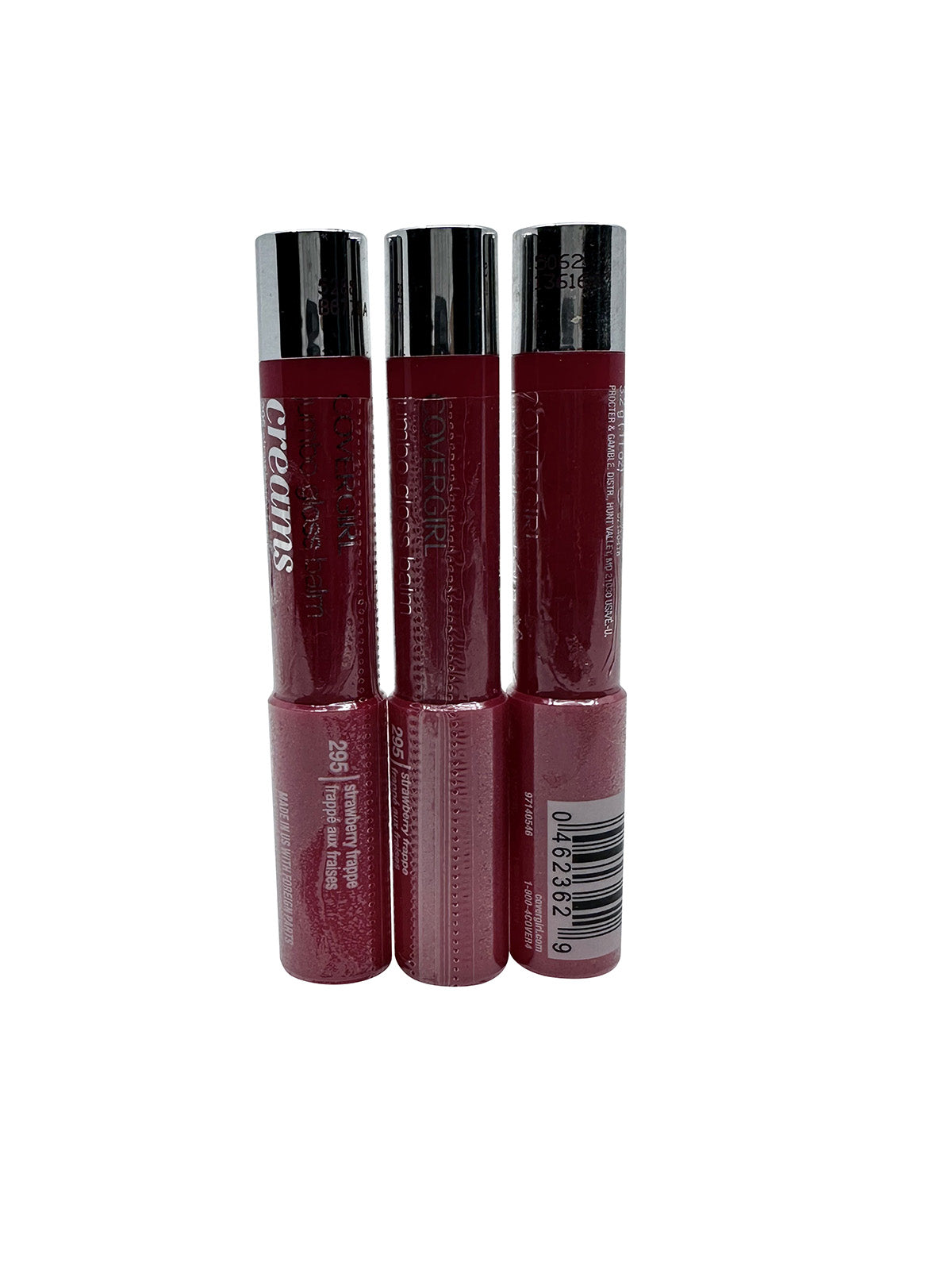 Covergirl Lip Perfection Jumbo Gloss Balm 295 Strawberry Frappe .11 OZ 3 pack