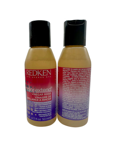 Redken Color Extend Vinegar Rinse Color Treated Hair 1.7 OZ Set of 2