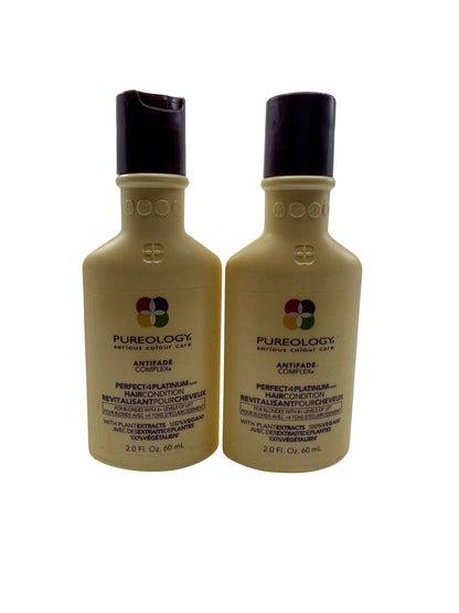 Pureology Perfect 4 Platinum Conditioner Color Treated Hair 2 OZ Set of 2