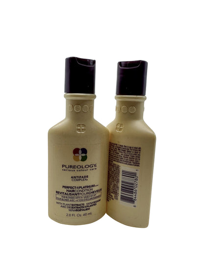 Pureology Perfect 4 Platinum Conditioner Color Treated Hair 2 OZ Set of 2