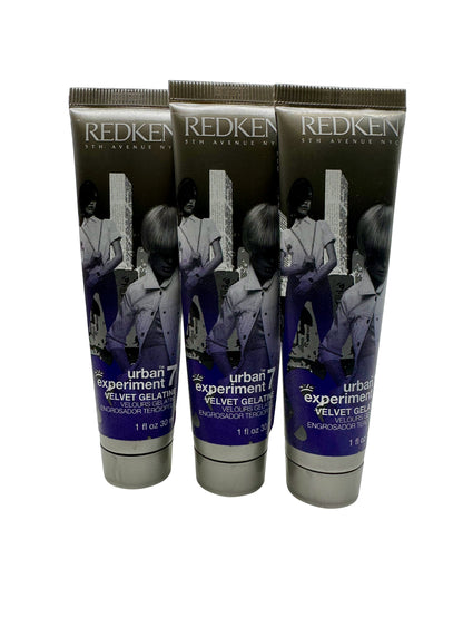 Redken Urban Experiment 7 Velvet Gelatine 1 OZ Set of 3