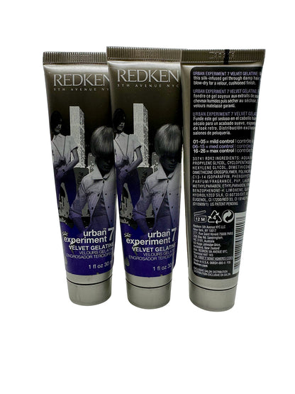 Redken Urban Experiment 7 Velvet Gelatine 1 OZ Set of 3