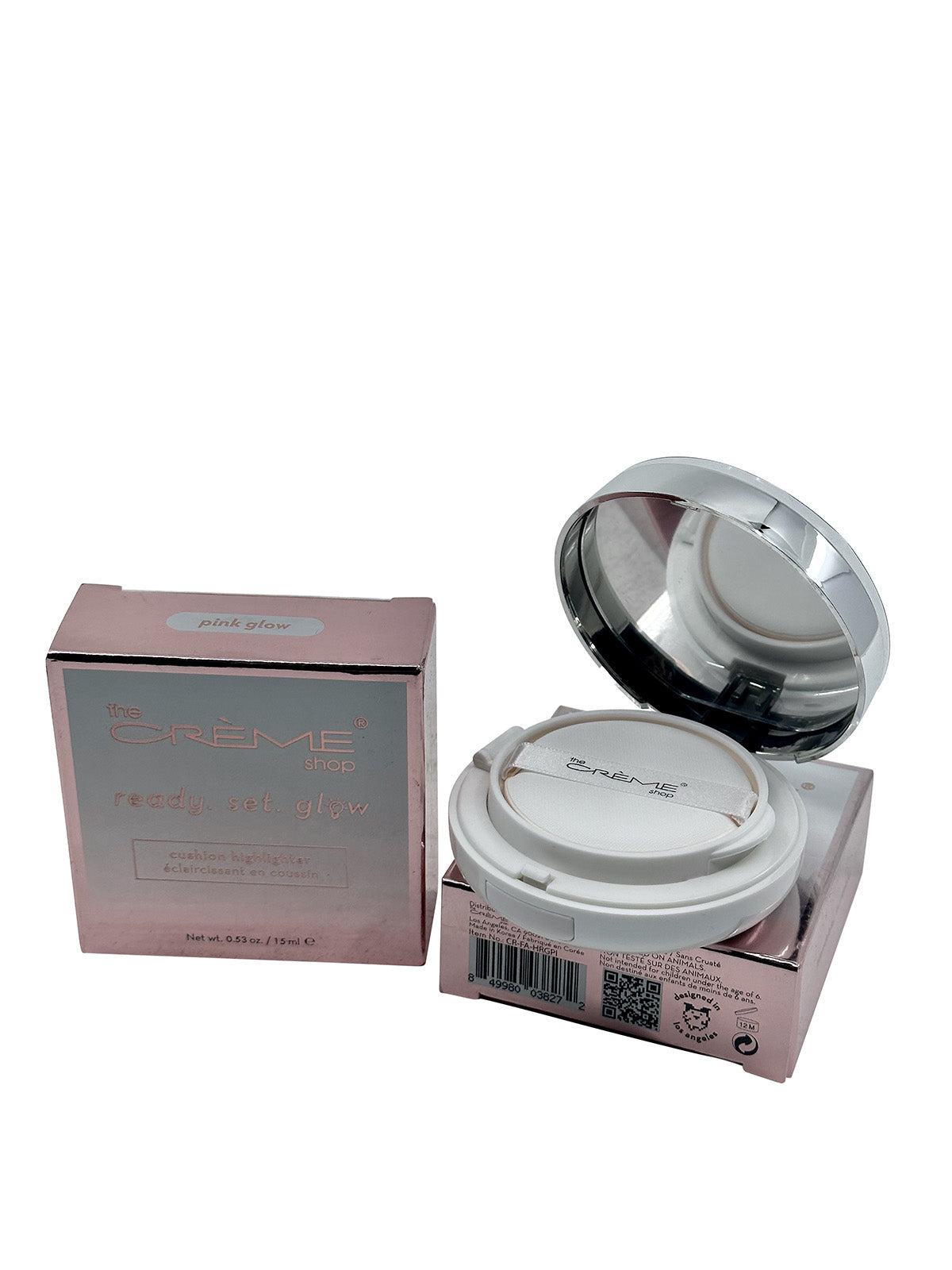 The Creme Shop Ready Set Glow Cushion Highlighter Pink Glow 0.53 OZ Set of 2