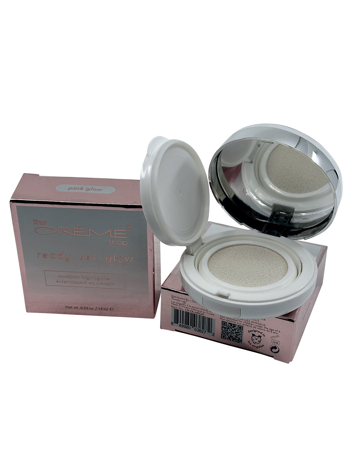 The Creme Shop Ready Set Glow Cushion Highlighter Pink Glow 0.53 OZ Set of 2