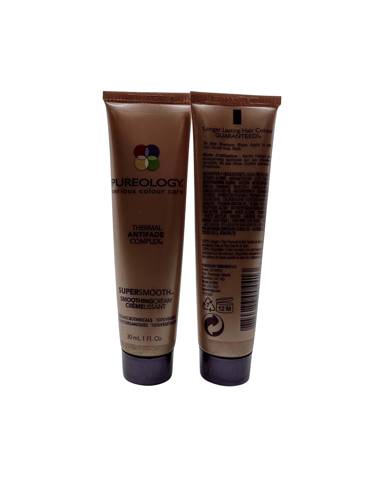 Pureology Thermal Anti Fade Smoothing Cream 1 OZ Set of 2