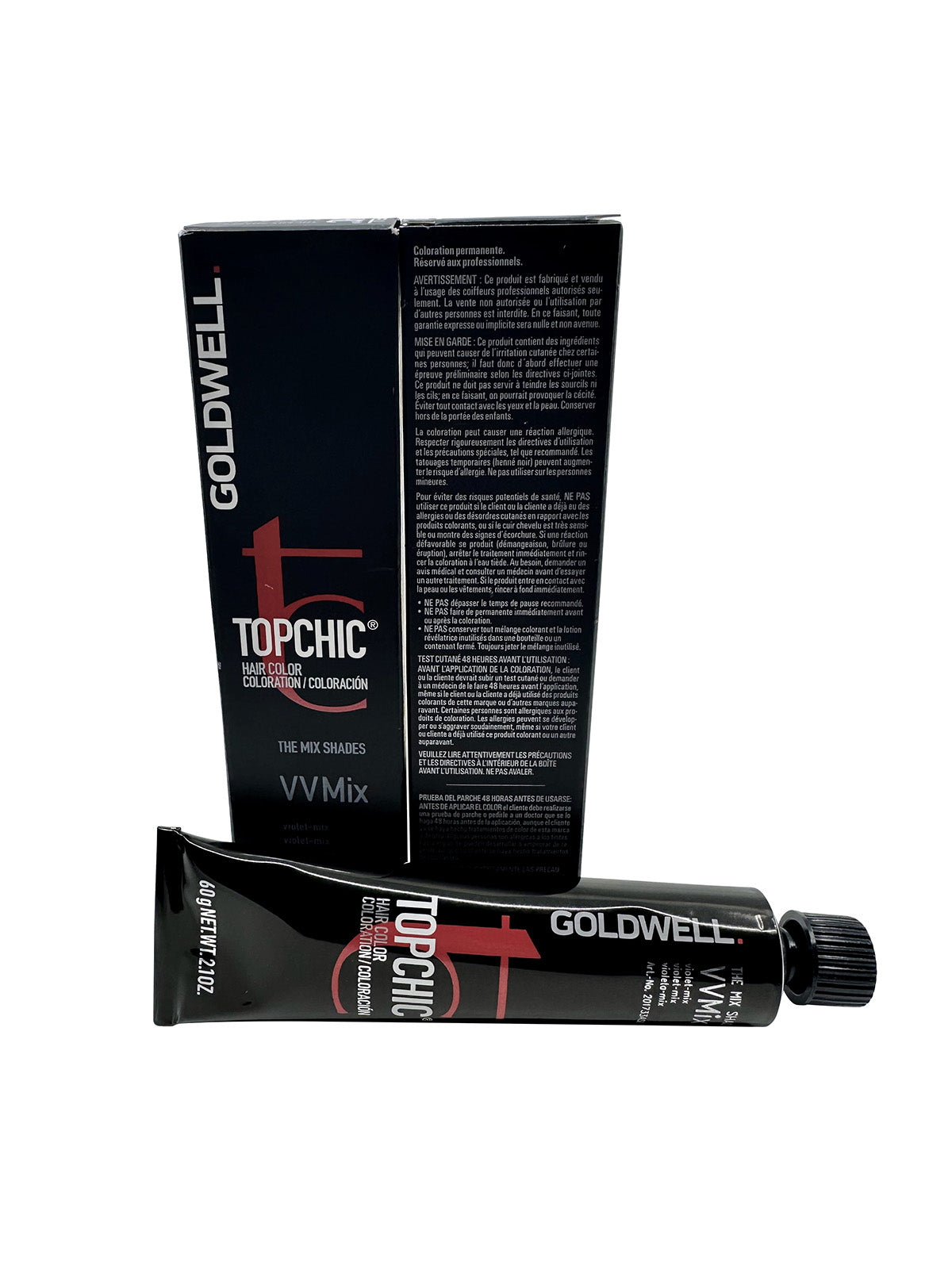 Goldwell Topchic Hair Color The Mix Shades VV Mix Violet Mix 2.1 OZ Set of 2