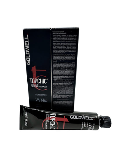 Goldwell Topchic Hair Color The Mix Shades VV Mix Violet Mix 2.1 OZ Set of 2