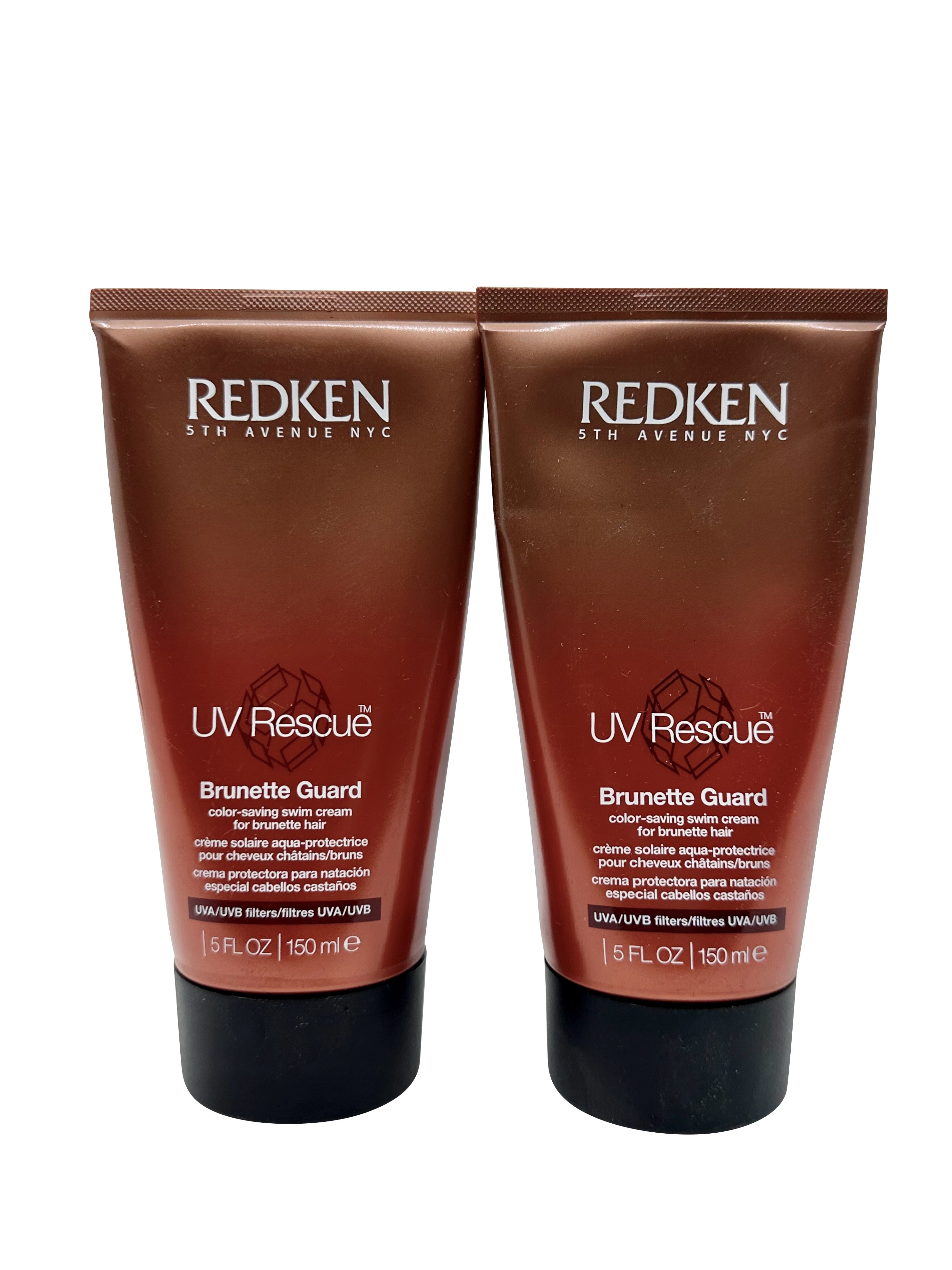 Redken UV Rescue Brunette Guard Color Saving Swim Cream 5 OZ Set of 2