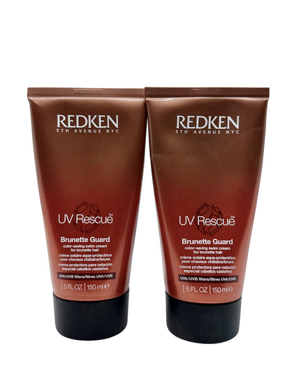 Redken UV Rescue Brunette Guard Color Saving Swim Cream 5 OZ Set of 2