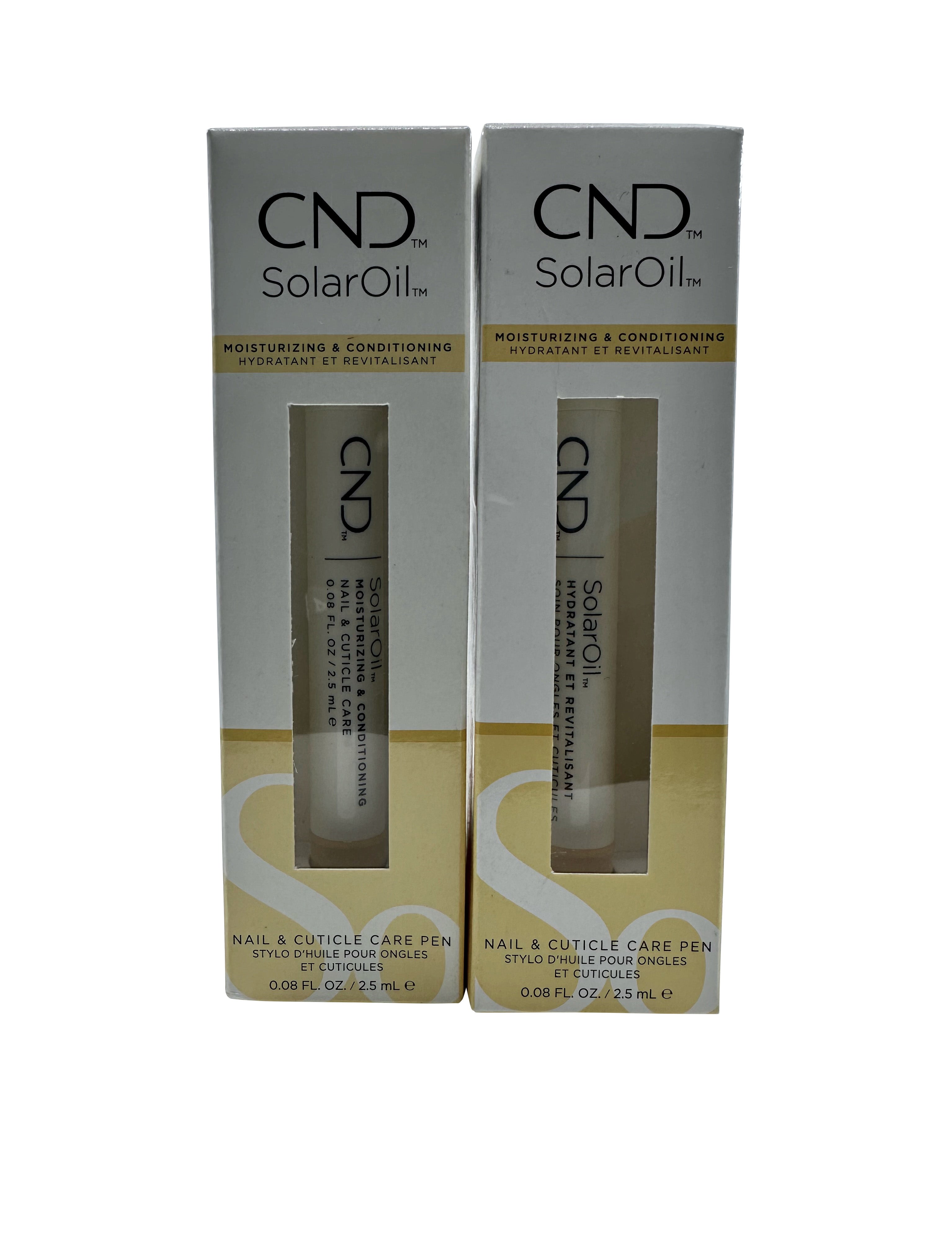 CND Solar Oil Moisturizing & Conditioning Nail & Cuticle Care Pen 0.08 OZ 2 pack