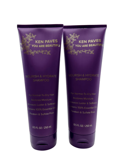 Ken Paves You Are Beautiful Nourish & Hydrate Shampoo 8.5 OZ Set of 2