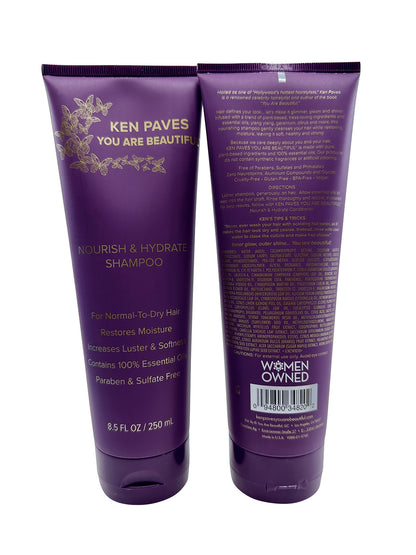 Ken Paves You Are Beautiful Nourish & Hydrate Shampoo 8.5 OZ Set of 2