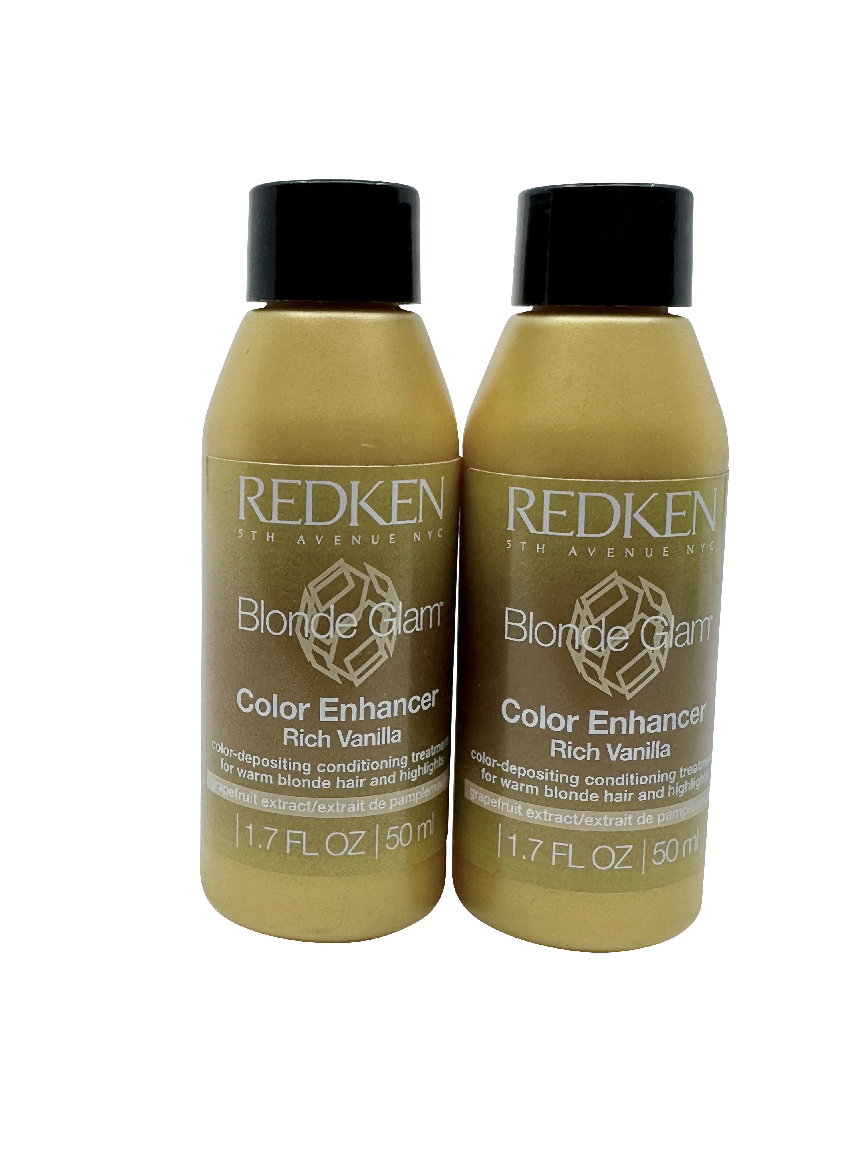 Redken Blonde Glam Color Conditioning Treatment Rich Vanilla 1.7 OZ Set of 2